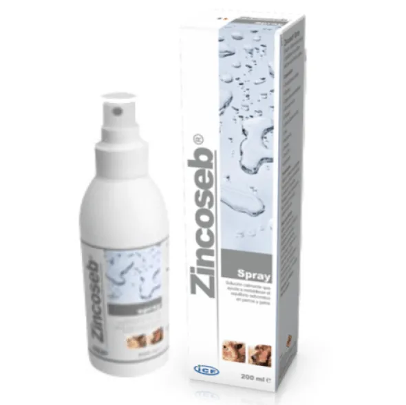 ZINCOSEB spray picores piel 200 ml perros gatos